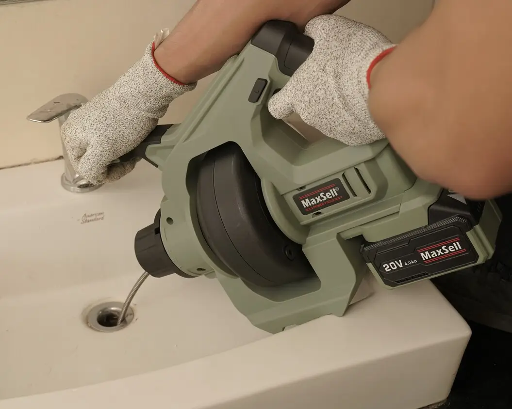 CLOGGED SINK TEST — CORDLESS DRAIN CLEANER