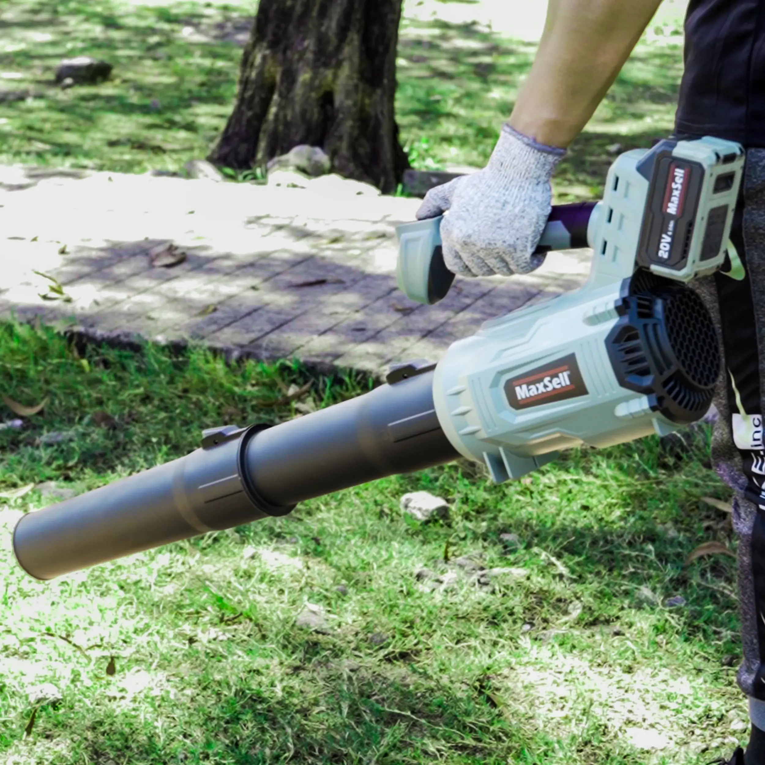 BACKYARD TEST — CORDLESS LEAF BLOWER